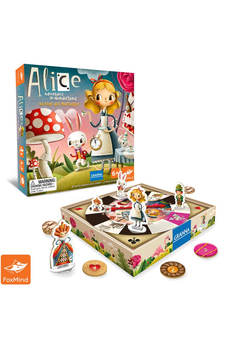 Alice's Adventures In Wonderland Board Game, Alternate, color, Multicolored