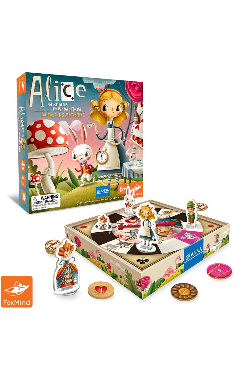 FoxMind Alice's Adventures In Wonderland Board Game, Alternate, color, 