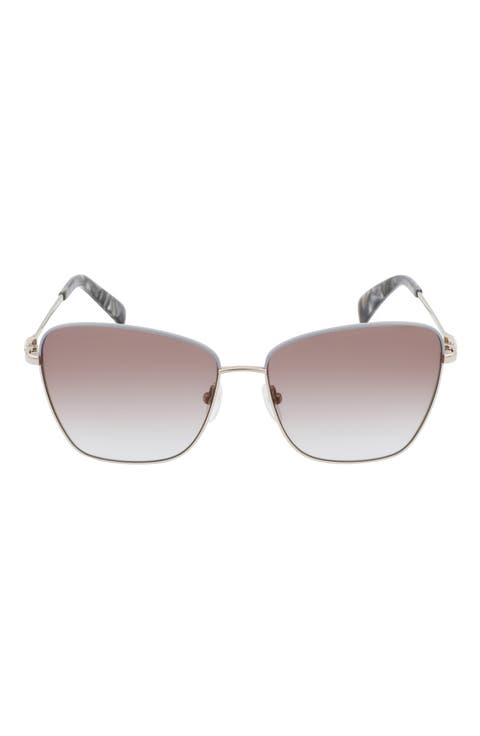 Amazone 59mm Rectangle Sunglasses