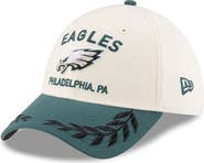 New Era Men's New Era  Cream/Midnight Green Philadelphia Eagles 2025 NFL Draft 39THIRTY Flex Hat