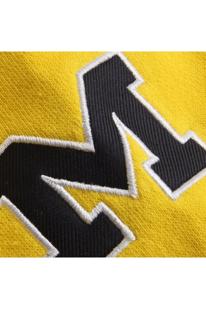 Women's Stadium Athletic Gold Michigan Wolverines Arched Name Full-Zip Hoodie, Alternate, color, Maize