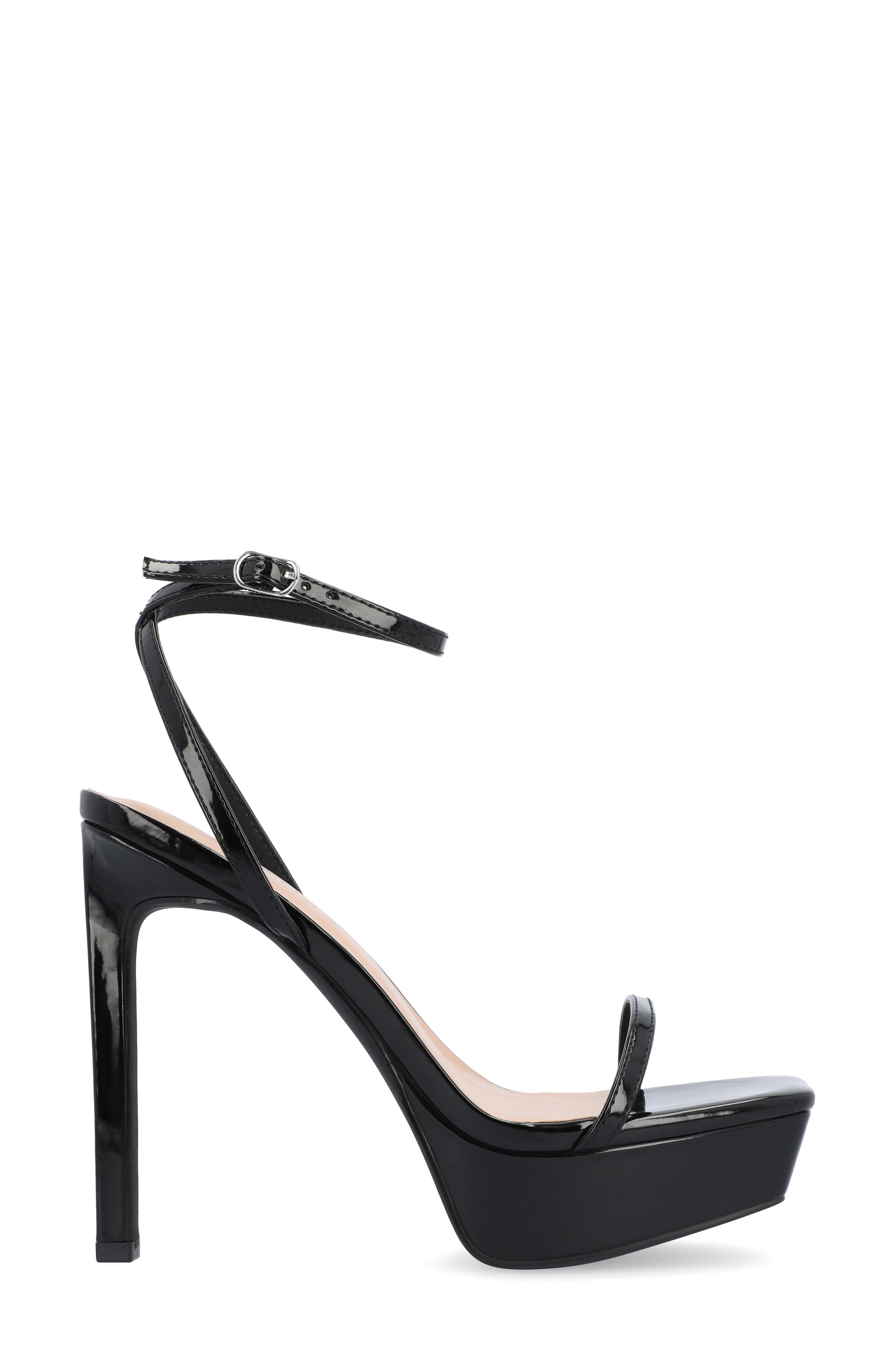 Journee Collection Telilah Strappy Platform Sandal, Alternate, color, Black