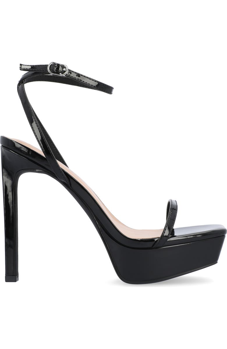 Journee Collection Telilah Strappy Platform Sandal, Alternate, color, Black