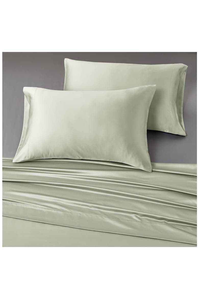 Solid Satin Deep Pocket 6-Piece Sheet Set, Alternate, color, SOFT SAGE