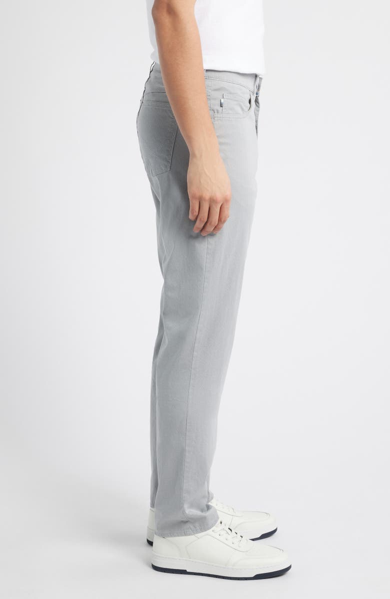 Brax Cooper Microprint Ultralight Regular Fit Straight Leg Pants, Alternate, color, Platino