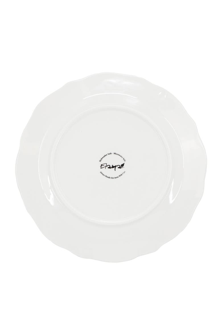 Henryi 6 Piece 8.75 Inch Porcelain Salad Plate Set, Alternate, color, White