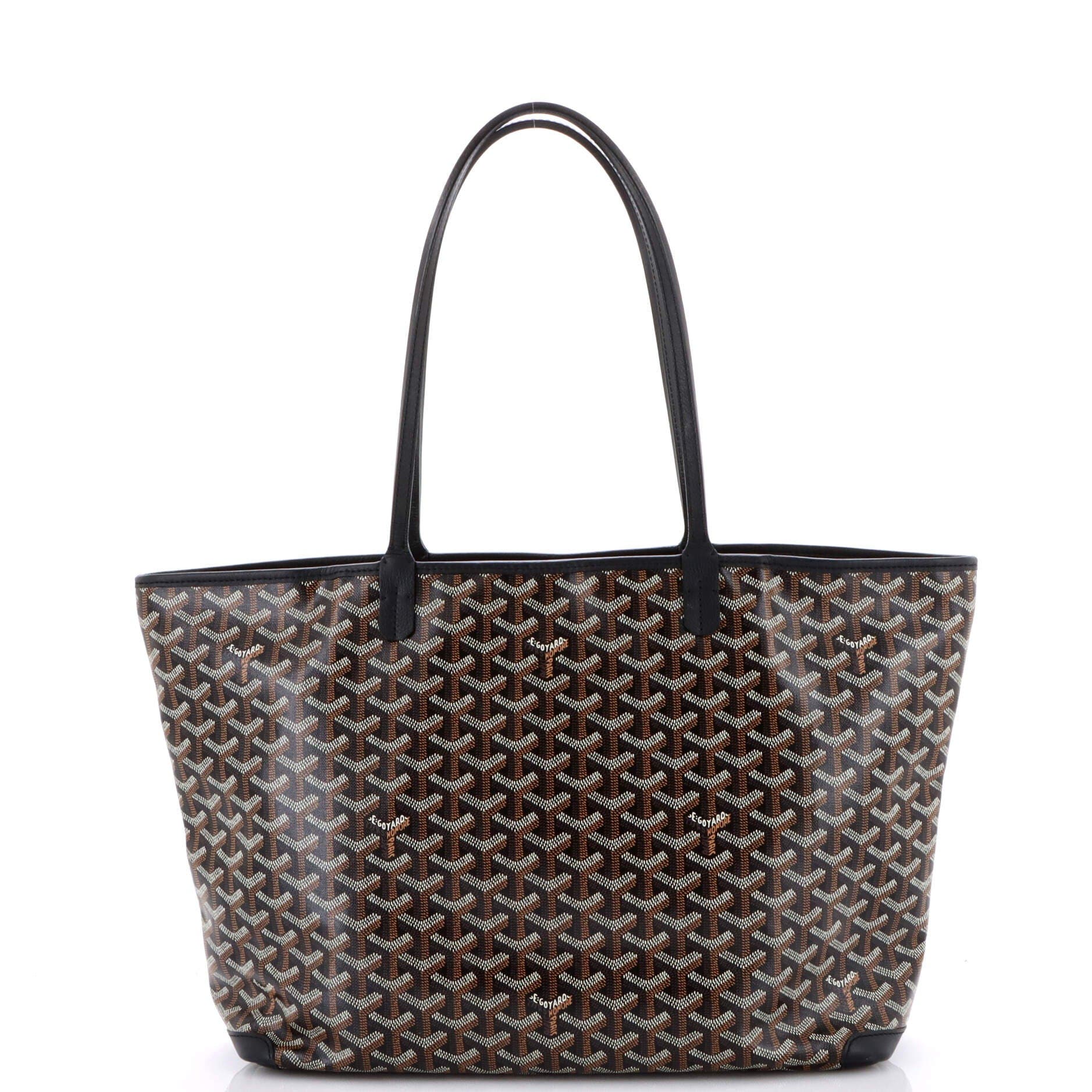 Pre-Owned Goyard Artois Tote Coated Canvas MM, Alternate, color, Black