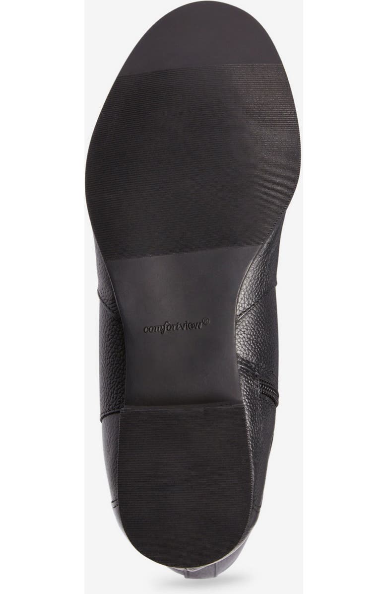 Comfortview The Janis Tall Wide Calf Leather Boot, Alternate, color, Black