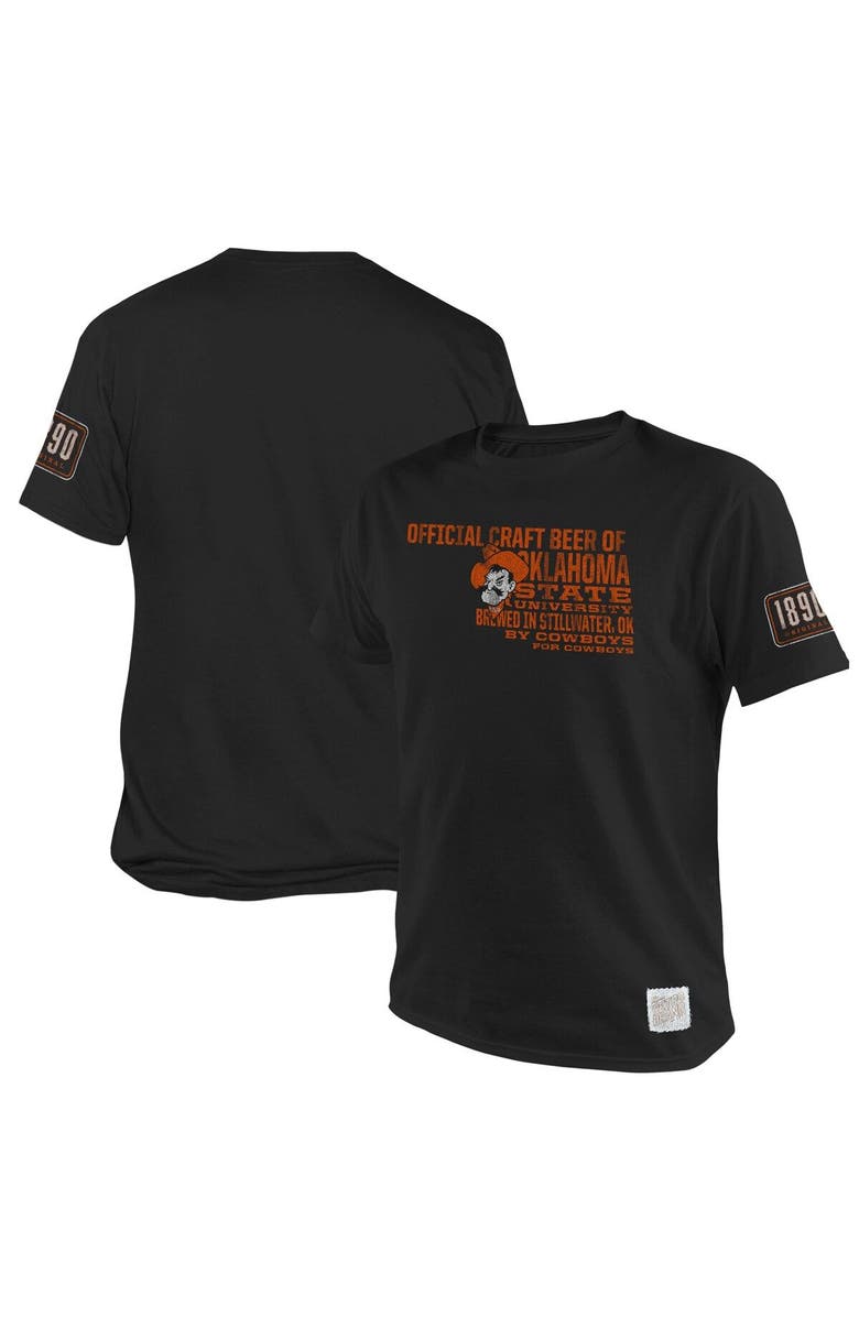 Retro Brand Men's Original Retro Brand Black Oklahoma State Cowboys 1890 Original State T-Shirt, Main, color,
