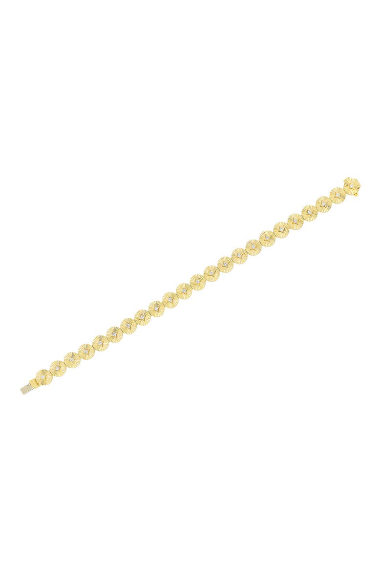 Diamond Disc Eternity Bracelet, Alternate, color, 14K YELLOW GOLD