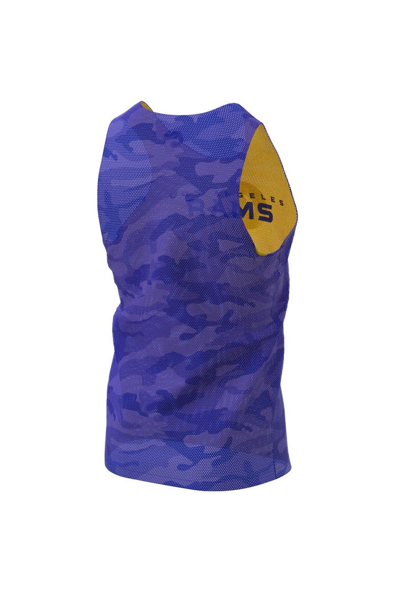 Men's FOCO Royal/Gold Los Angeles Rams Reversible Mesh Tank Top, Alternate, color, Royal