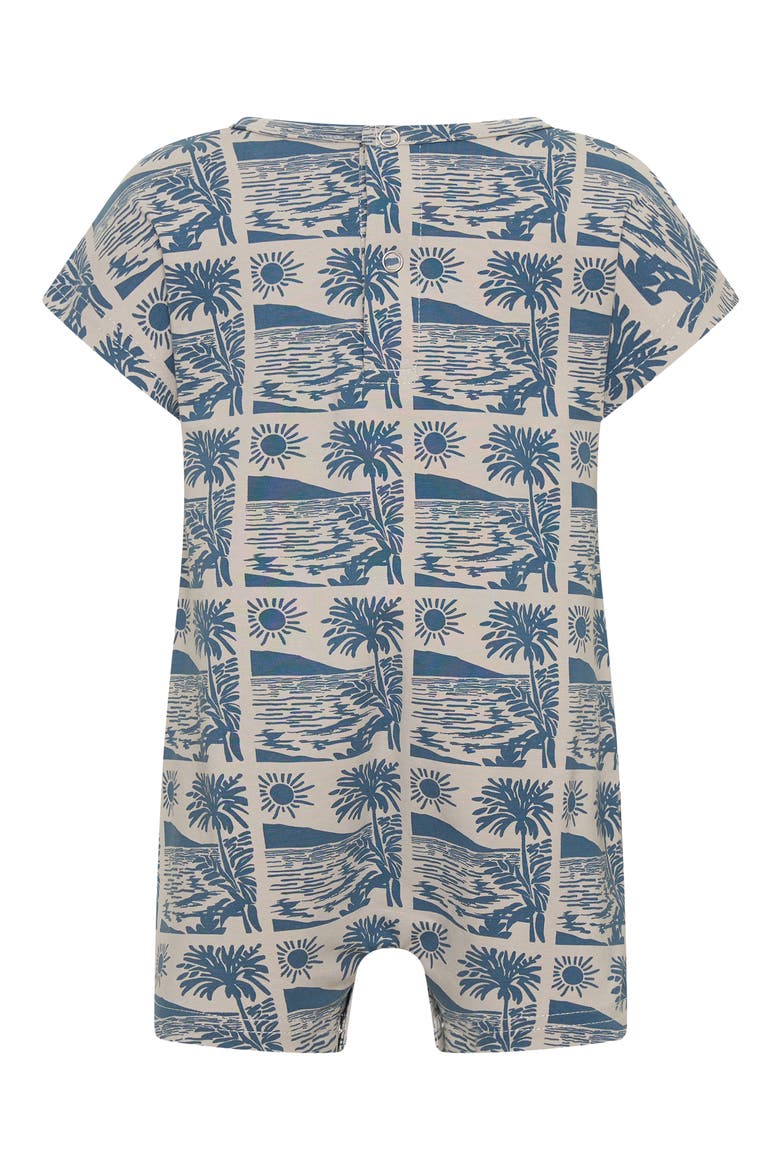 Ocean Print Romper, Alternate, color, SLATE BLUE