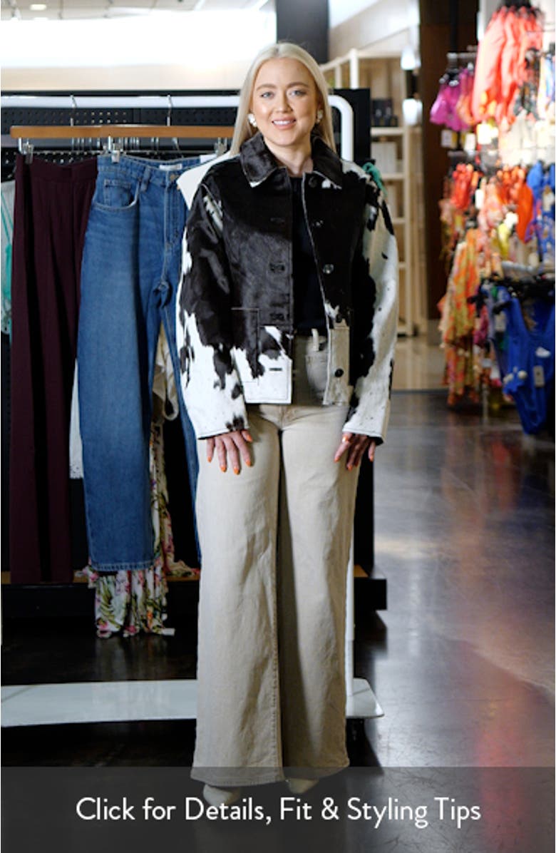 Haisley Genuine Calf Hair Jacket, sales video thumbnail