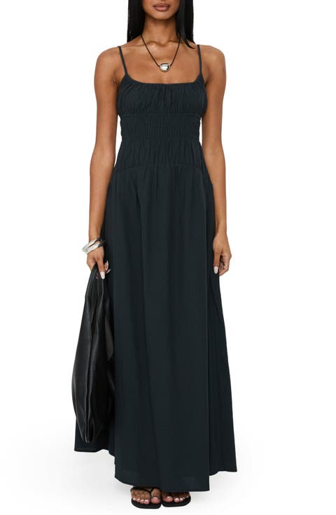 Magnolie Shirred Maxi Dress