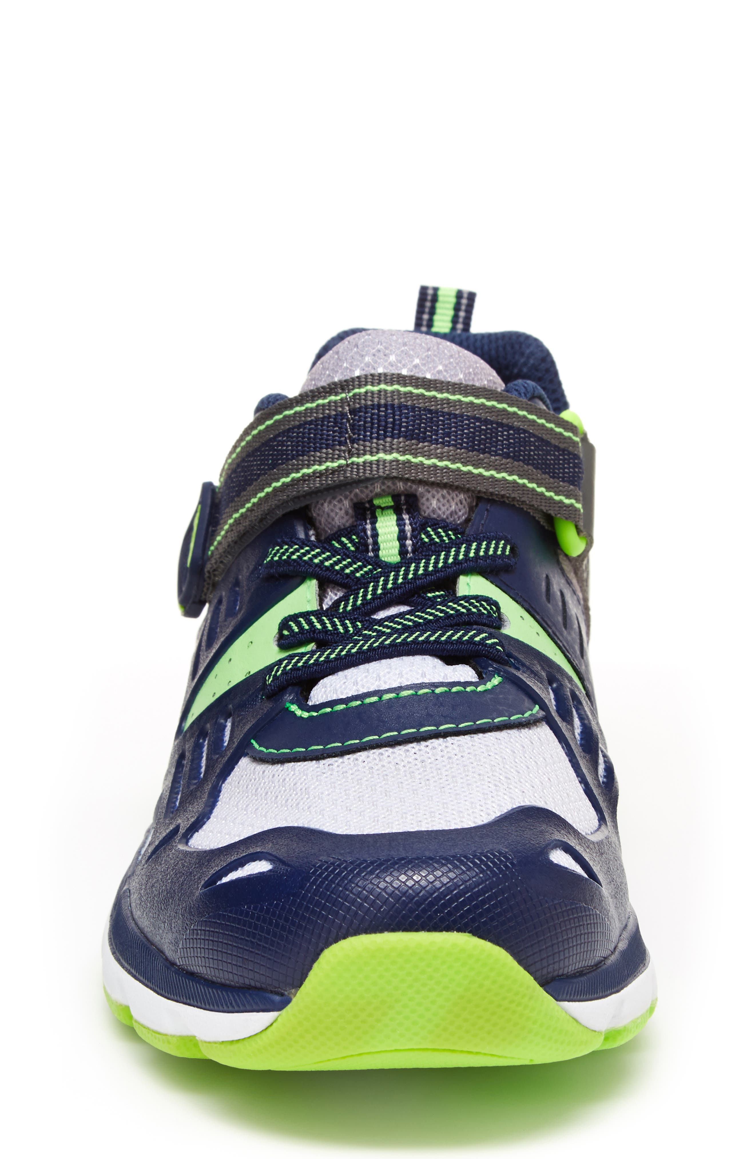 Made 2 Play® Ashton Sneaker, Alternate, color, NAVY/ LIME