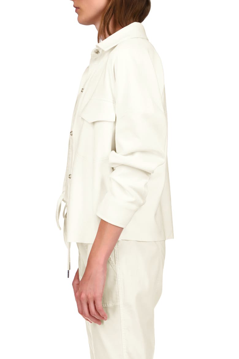 Tori Faux Suede Shacket, Alternate, color, OFF WHITE