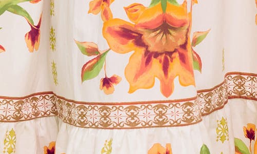 Flying Tomato Floral Tiered Maxi Dress In Multi