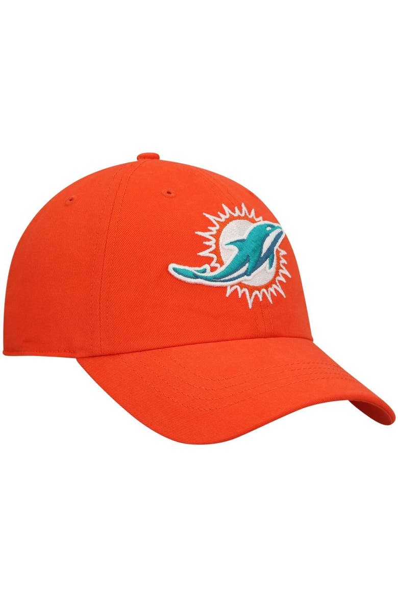 Women's '47 Orange Miami Dolphins Miata Clean Up Secondary Logo Adjustable Hat, Alternate, color, Orange