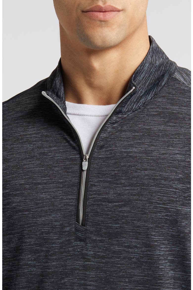 Glades Quarter Zip Pullover, Alternate, color, HEATHER BLACK