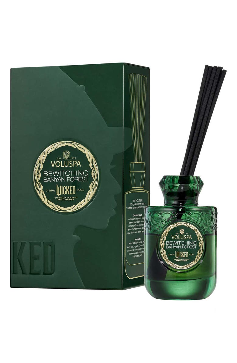 Voluspa Wicked Bewitching Banyan Forest Reed Diffuser, Alternate, color, Elphaba