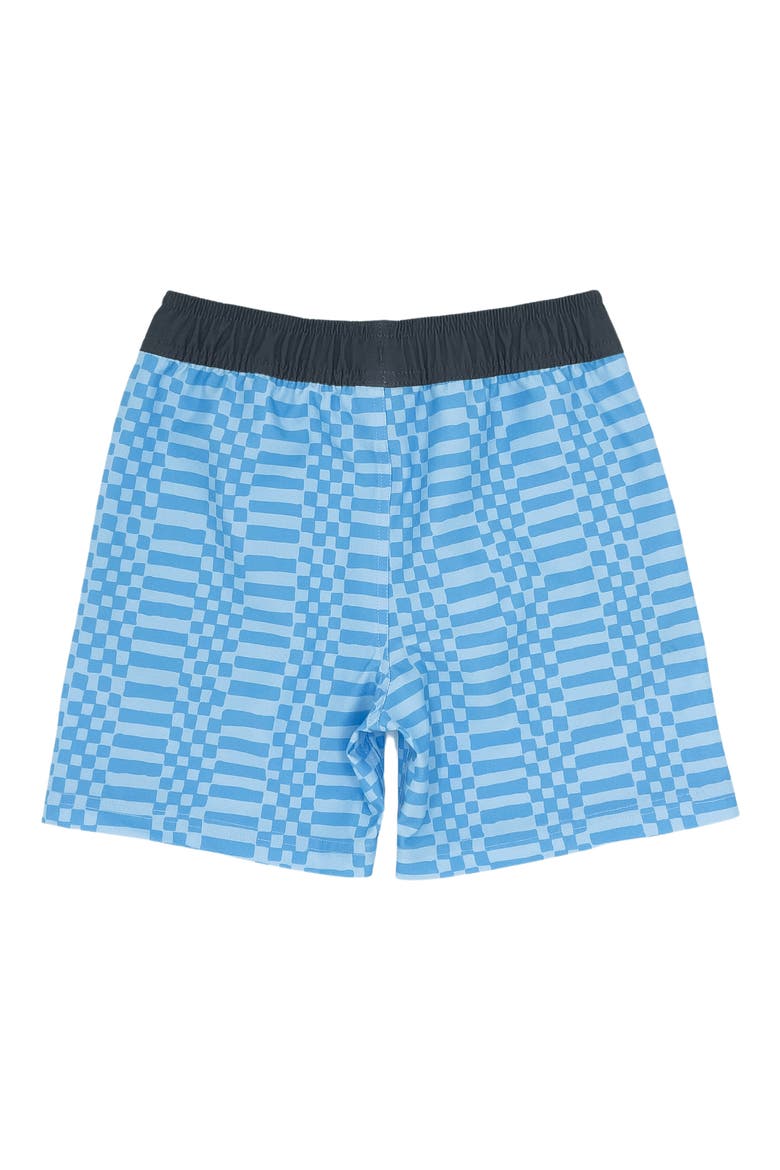 Kids' Double Check Swim Trunks, Alternate, color, CRYSTAL BLUE