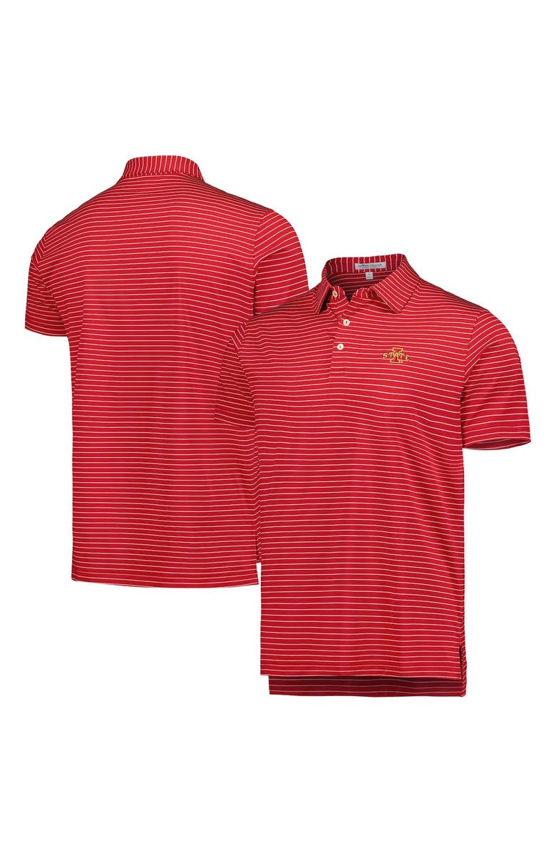 Peter Millar Men's Peter Millar Cardinal Iowa State Cyclones Crafty Performance Jersey Polo, Main, color,