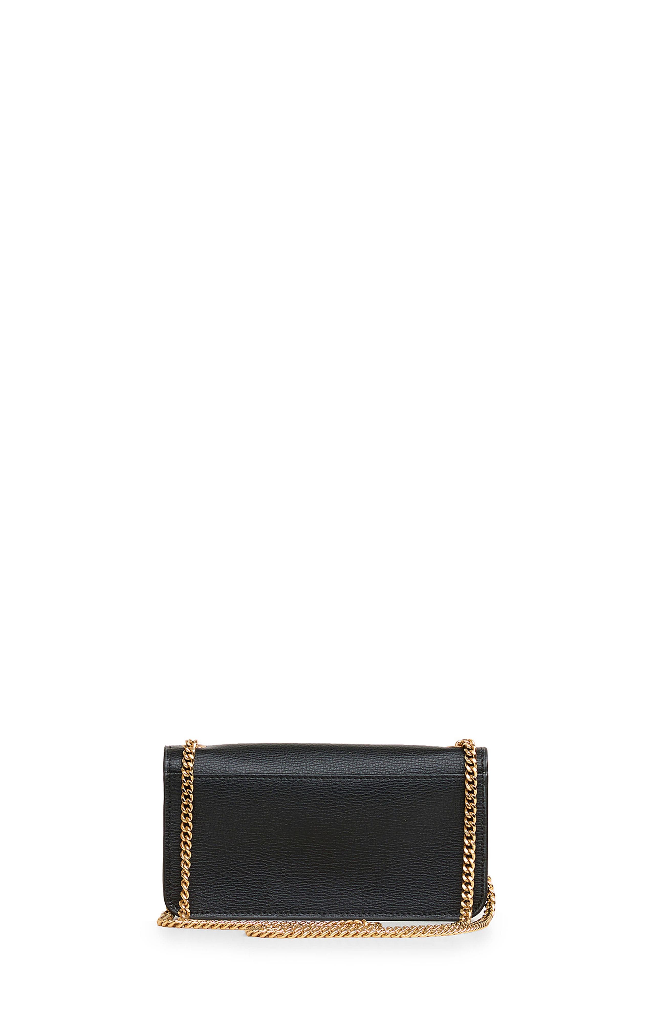 KARL LAGERFELD PARIS Kosette Shoulder Bag, Alternate, color, Black/Gold