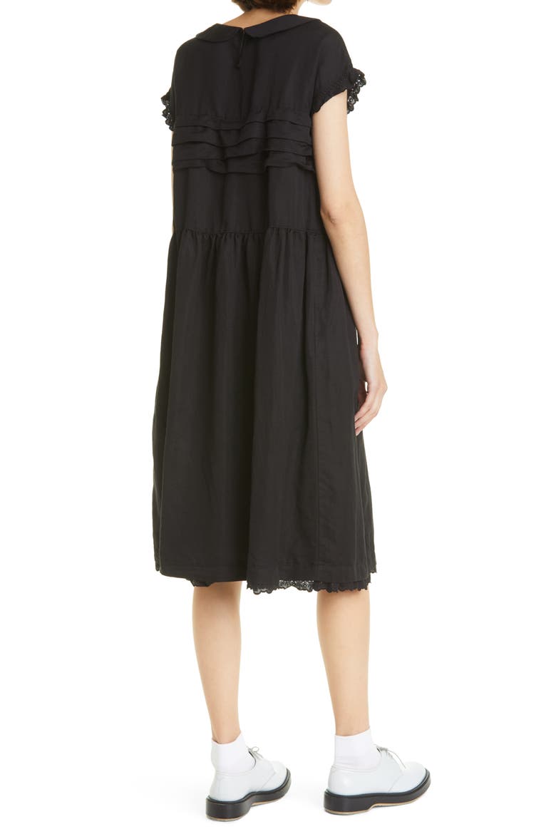 Tricot Comme des Garçons Cotton & Linen Dress, Alternate, color, BLACK