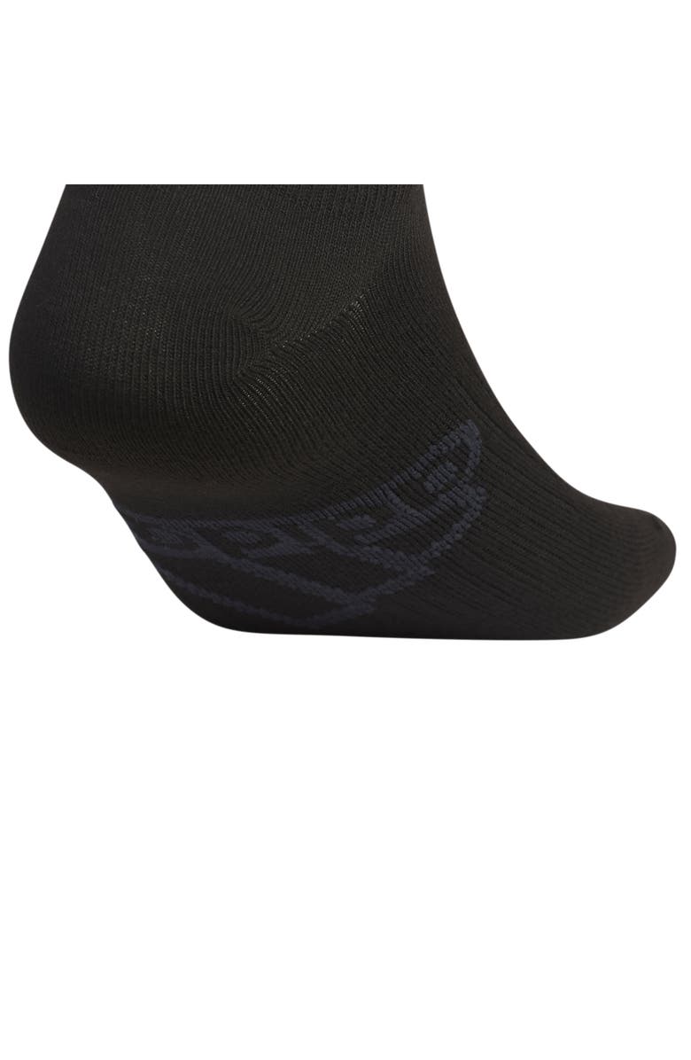adidas 6-Pack Cushioned Superlite No Show Socks, Alternate, color, Black/ Night Grey