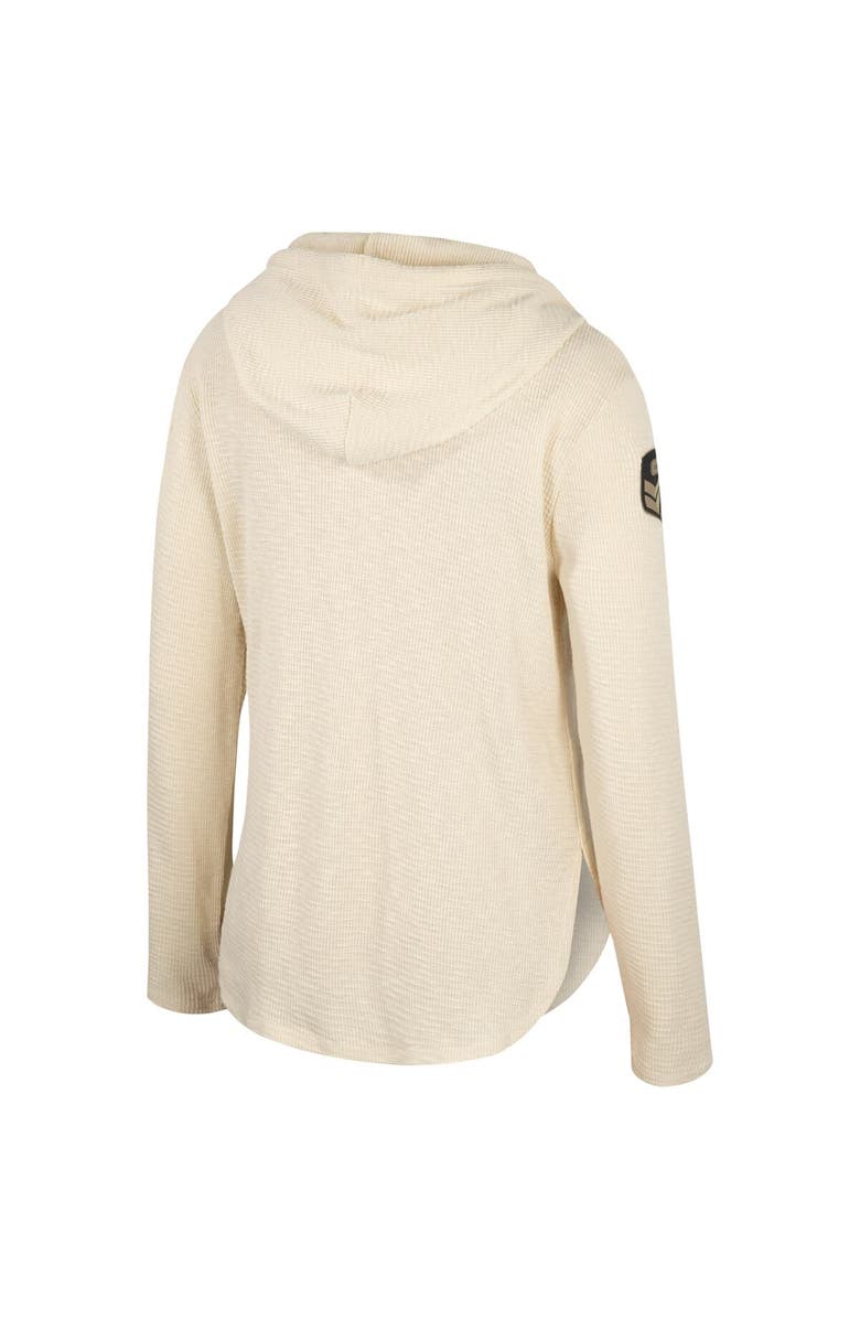 COLOSSEUM Women's Colosseum Cream Alabama Crimson Tide OHT Military Appreciation Casey Raglan Long Sleeve Hoodie T-Shirt, Alternate, color, Cream