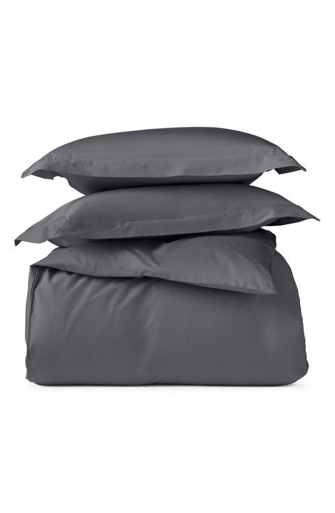 Classic Organic Cotton Sateen Duvet & Sham Set