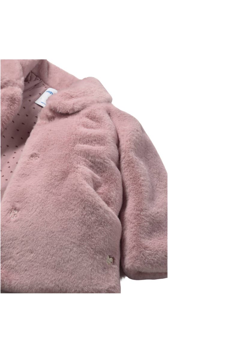 Faux Fur Coat, Alternate, color, Pink