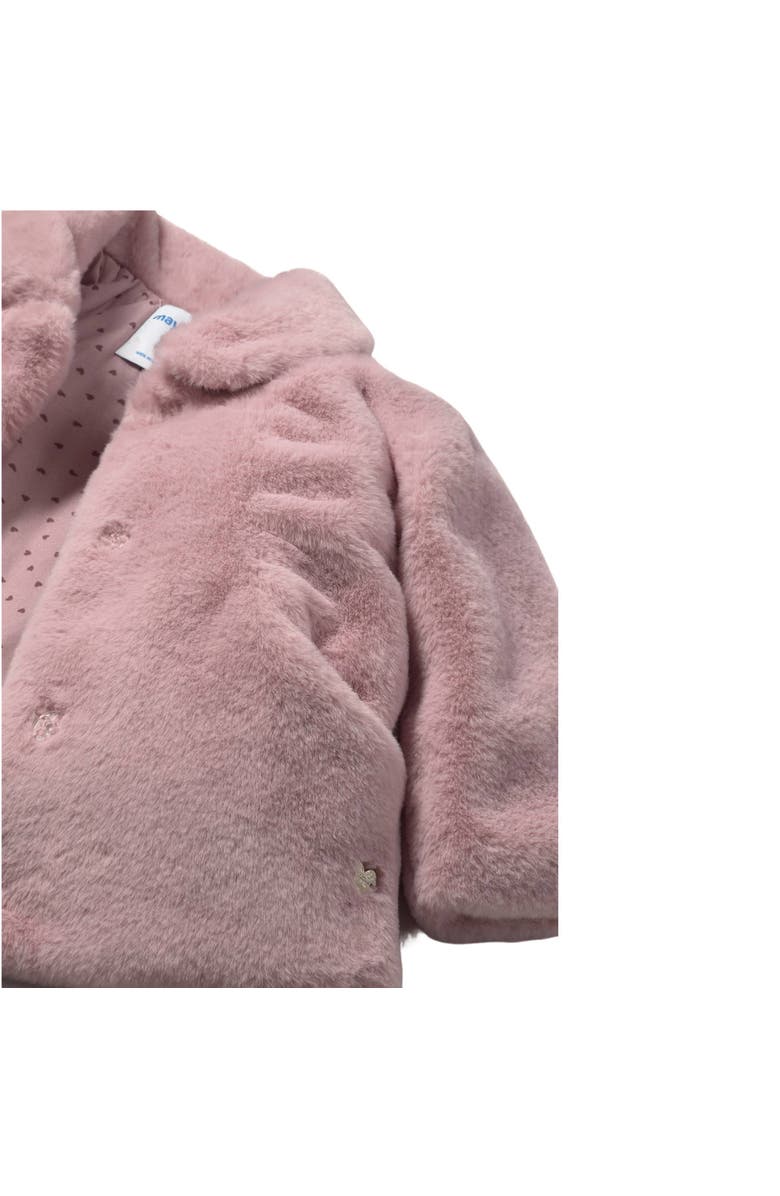 Mayoral Faux Fur Coat, Alternate, color, Pink