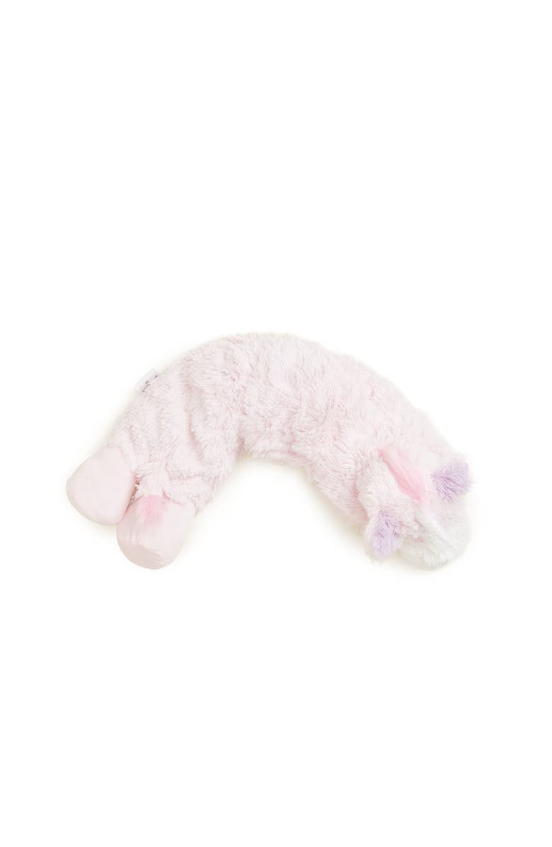 Warmies Unicorn Plush Neck Wrap, Main, color, Light Pastel Pink