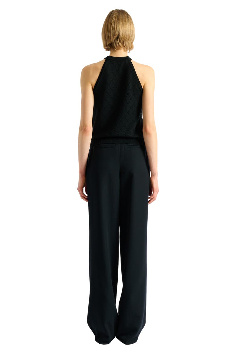 Sleeveless knit top, Alternate, color, black