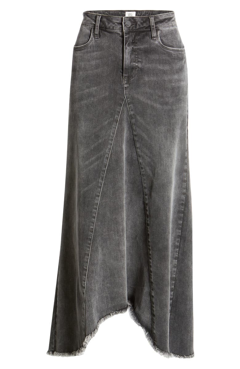 Wash Lab Denim Long Denim Skirt, Alternate, color, Grey