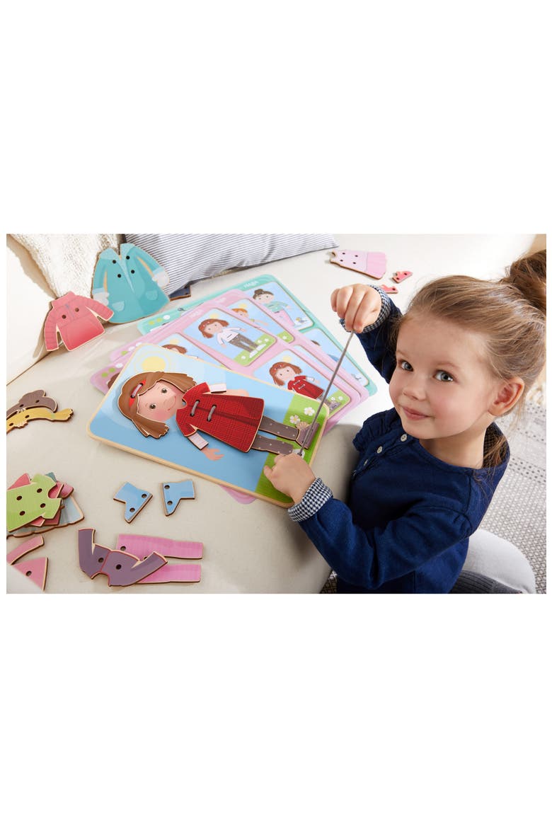 Dress Me Threading & Lacing Activity, Alternate, color, MULTI