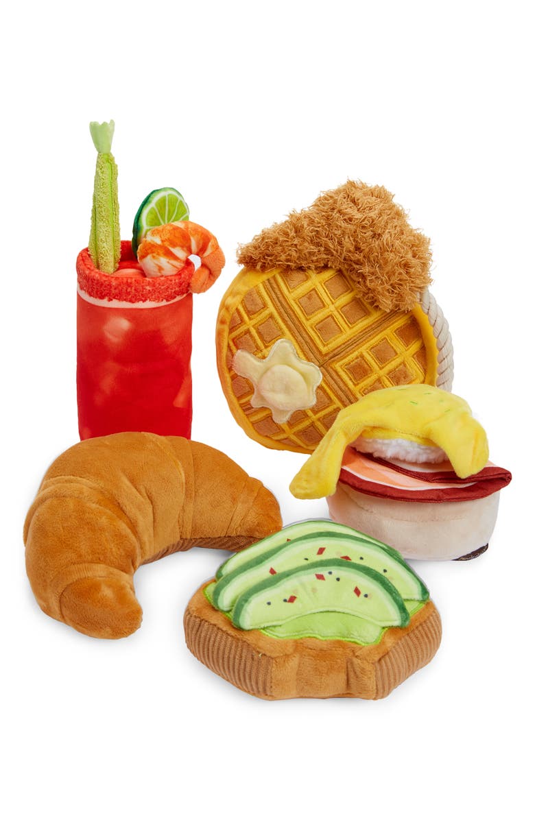 P.L.A.Y 5-Piece Plush Dog Toy Set, Main, color,