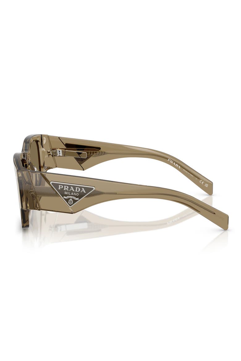 55mm Square Sunglasses, Alternate, color, BARK / LIGHT BROWN