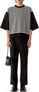 Lanvin Loose-Fit T-Shirt In Silk And Cotton Jacquard