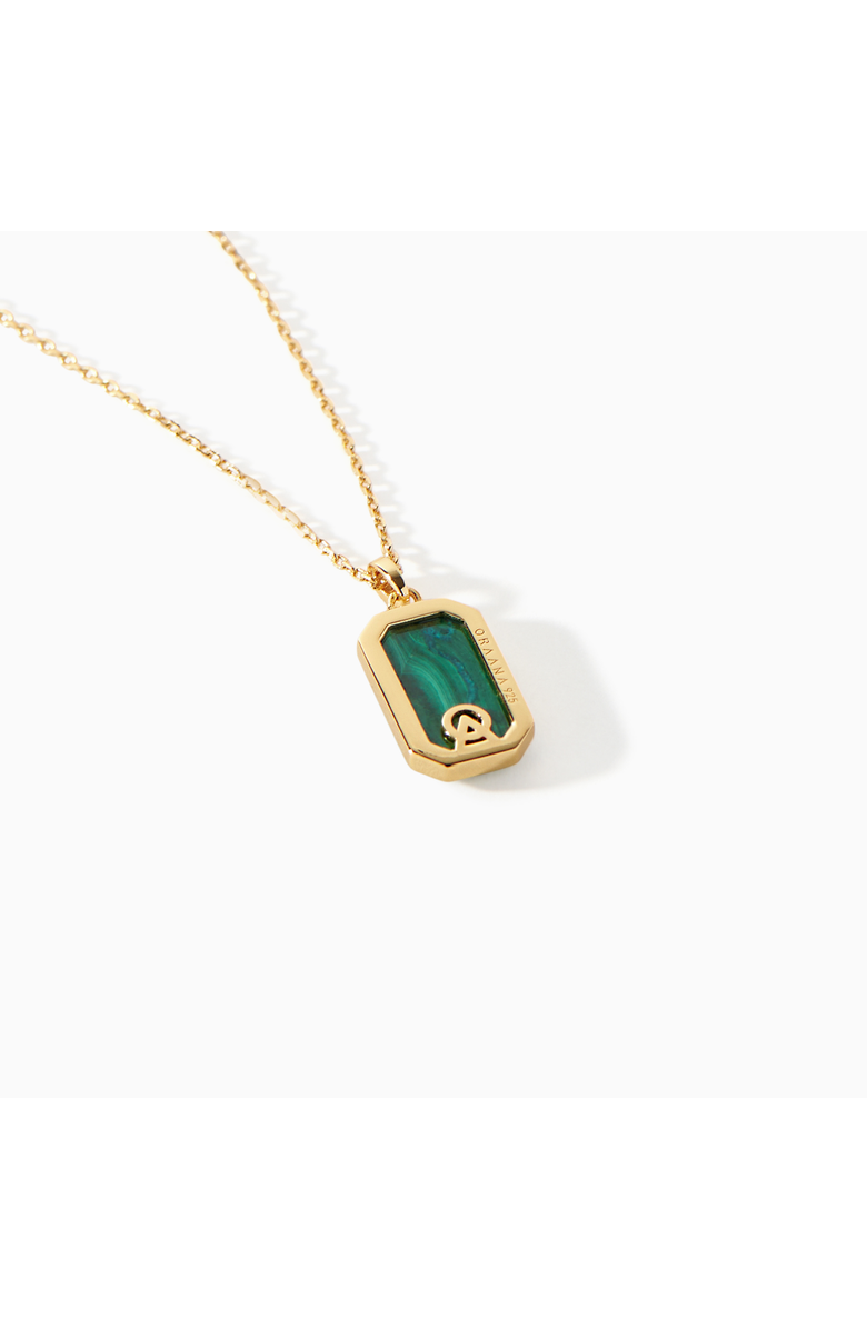 Ora Ana The Tessa Tag Necklace, Alternate, color, Malachite