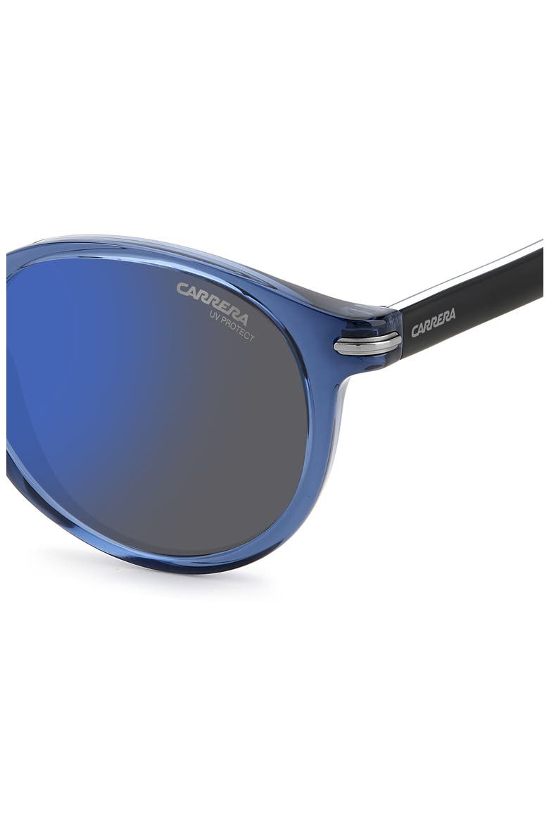 Gender Inclusive 50mm Round Sunglasses, Alternate, color, BLUE