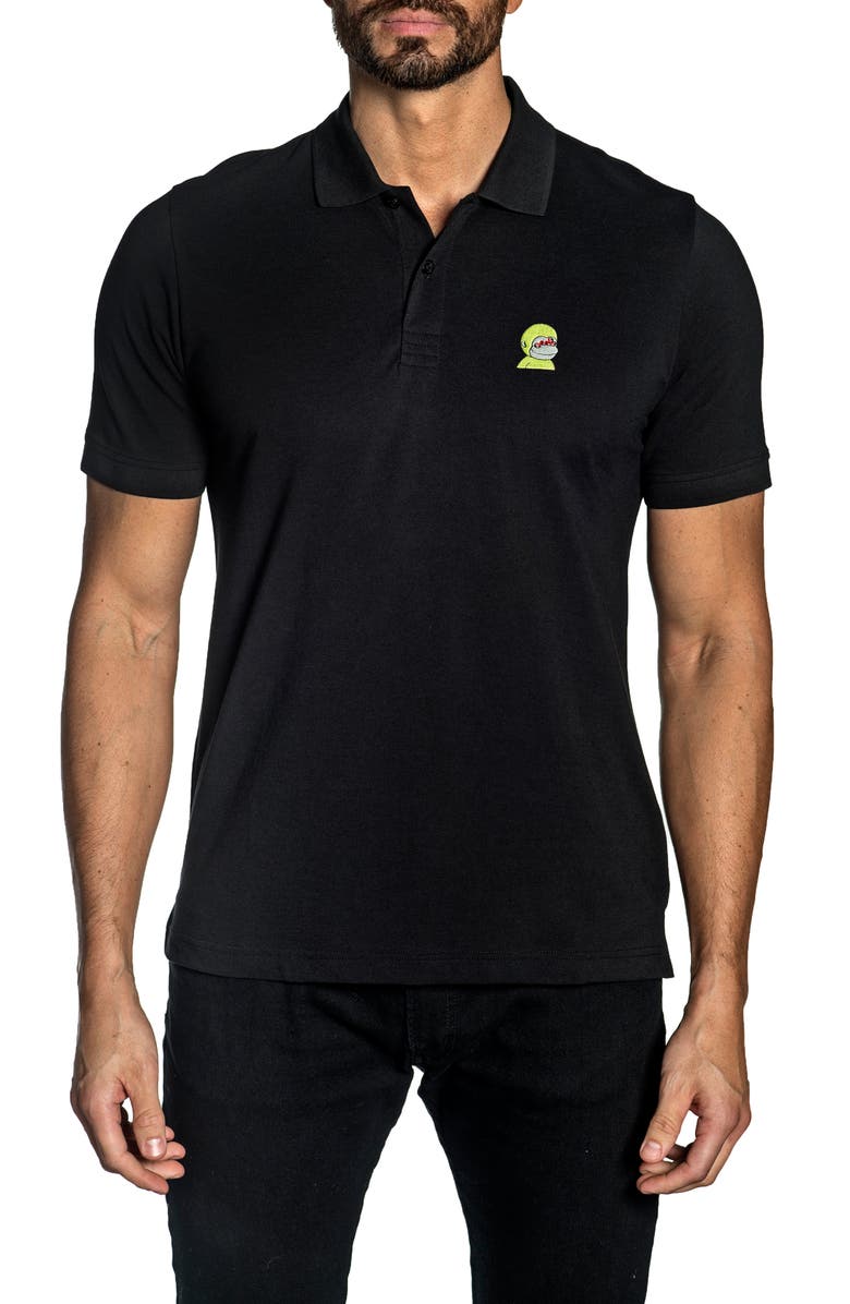 Jared Lang x NFT New World Monks Piqué Polo, Main, color,