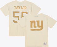 Mitchell & Ness Men's Mitchell & Ness Lawrence Taylor Cream New York Giants Sandman Name & Number T-Shirt