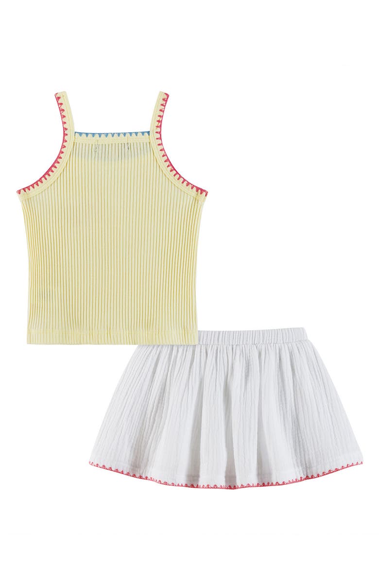 Andy & Evan Kids' Embroidered Tank & Skort Set, Alternate, color,
