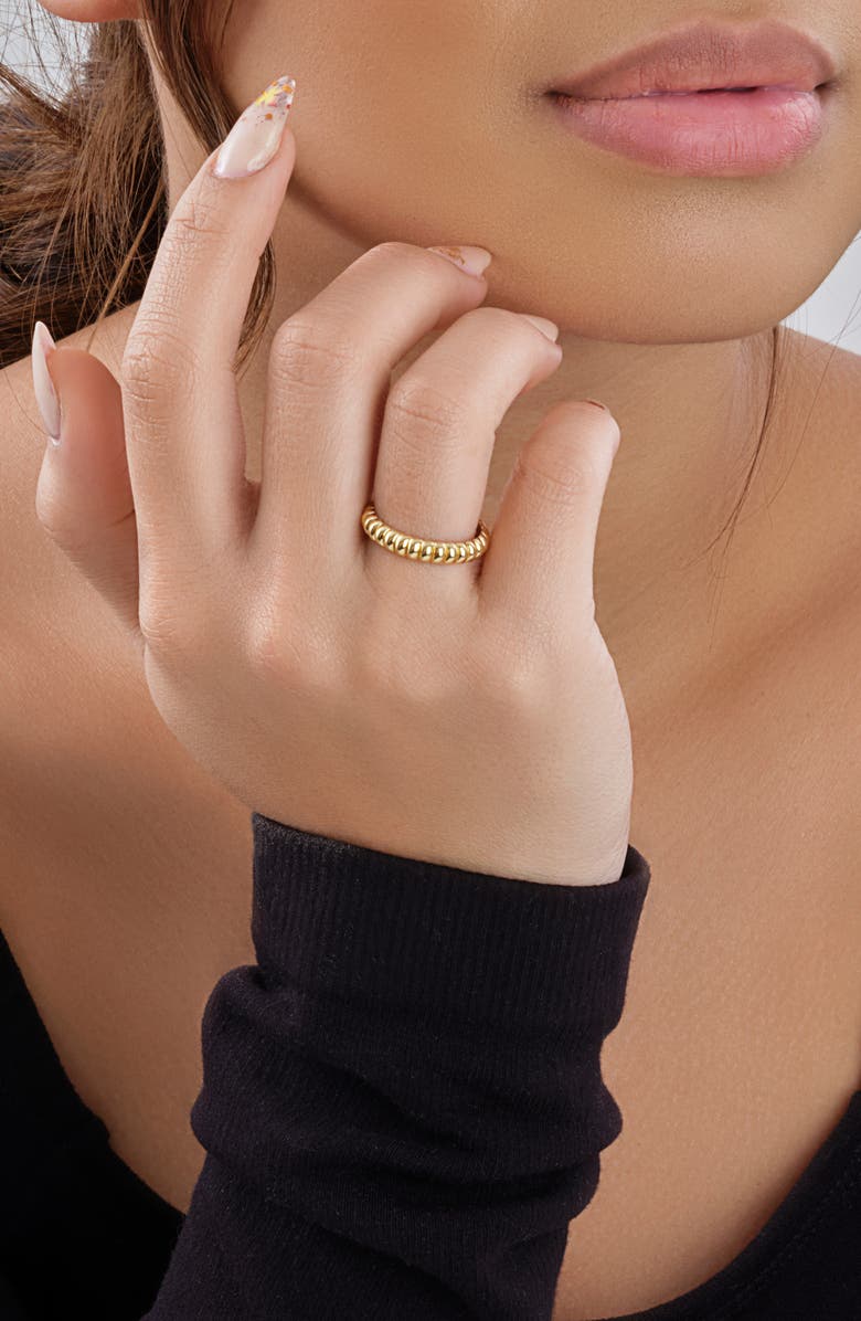 Sterling Forever Bubble Band Ring, Alternate, color, Gold