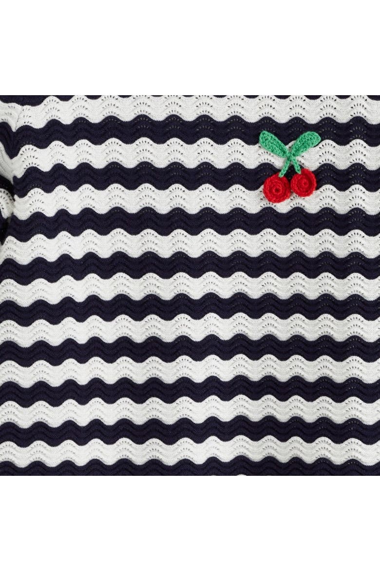Cherry Crochet Tee, Alternate, color, Blue/Cream