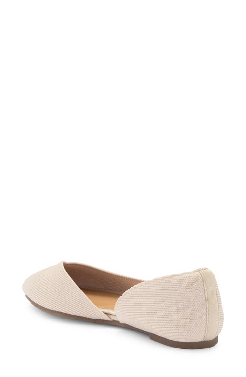 Me Too Aria Half D'orsay Flat In Muslin