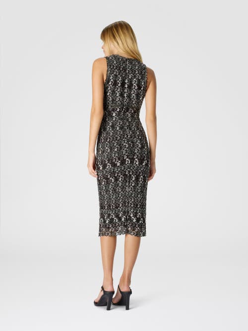 Missoni Midi Dress With V-neck And Embroidered Lace In Multi