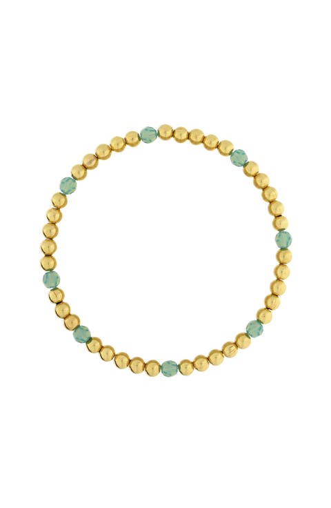 14K Gold Filled Gemstone Accent Bracelet